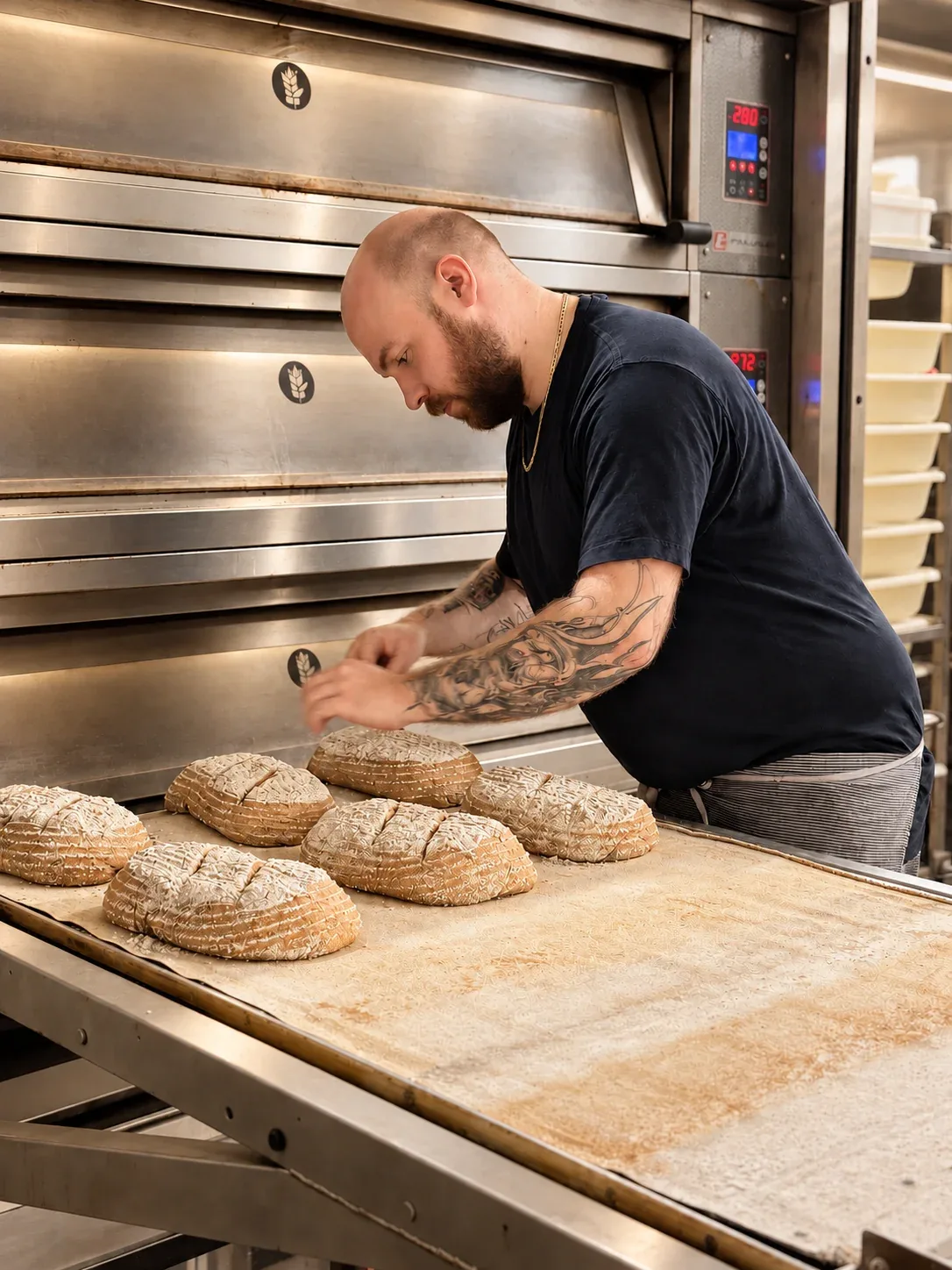 Brød gøres klar til ovnen